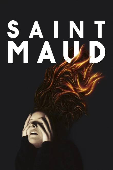 Morfydd Clark as Maud in Saint Maud (2019), standing alone in spiritual obsession
